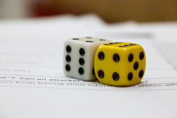 Dice for random technical interview question
